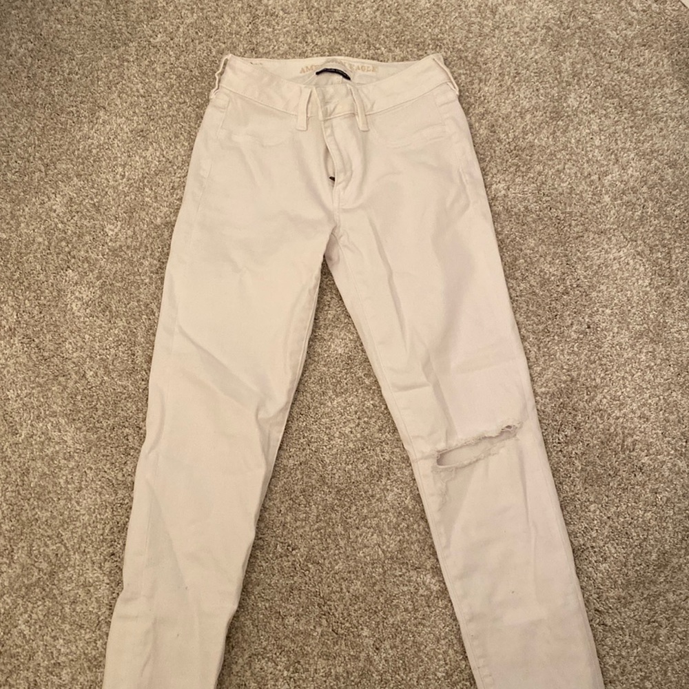 American eagle Next level stretch white jeans